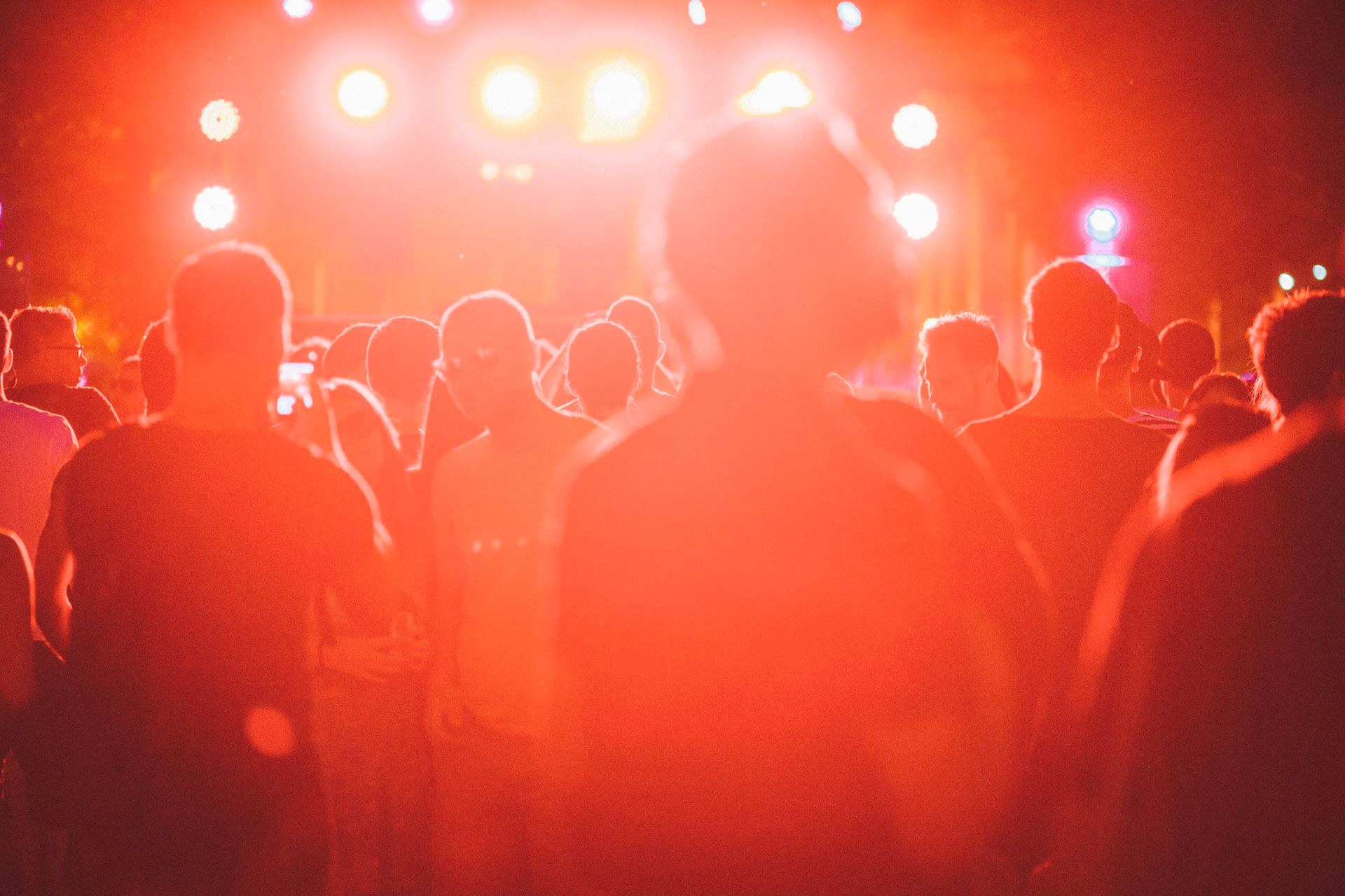 Events & Catering A crowd at an outdoor music event