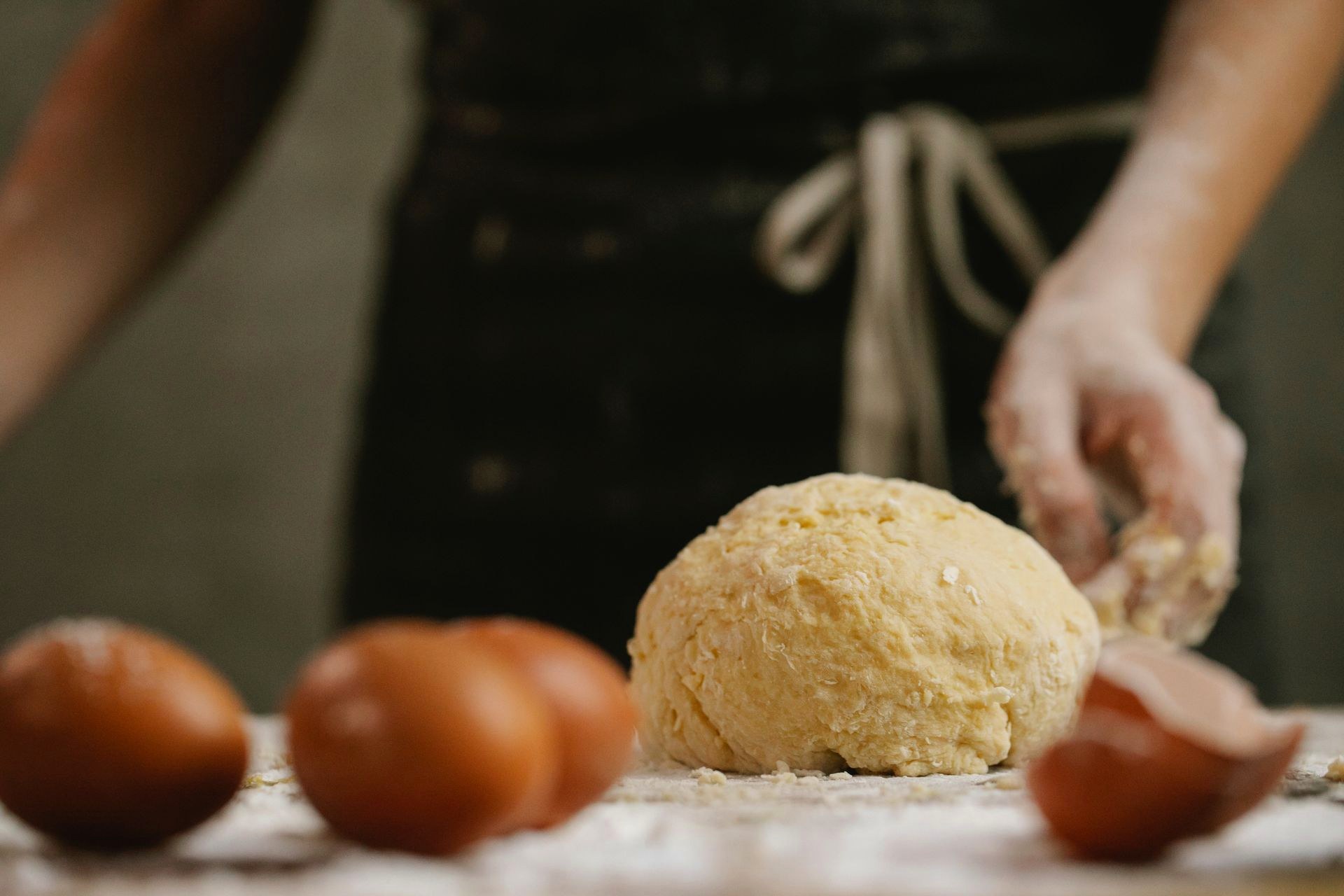 Allergens & Dietary Fresh dough with eggs and tomatoes